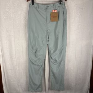 SIMMS Superlight Fishing Outdoor Pants 34x32 Stretch Waist Ocean Breeze Blue 34R